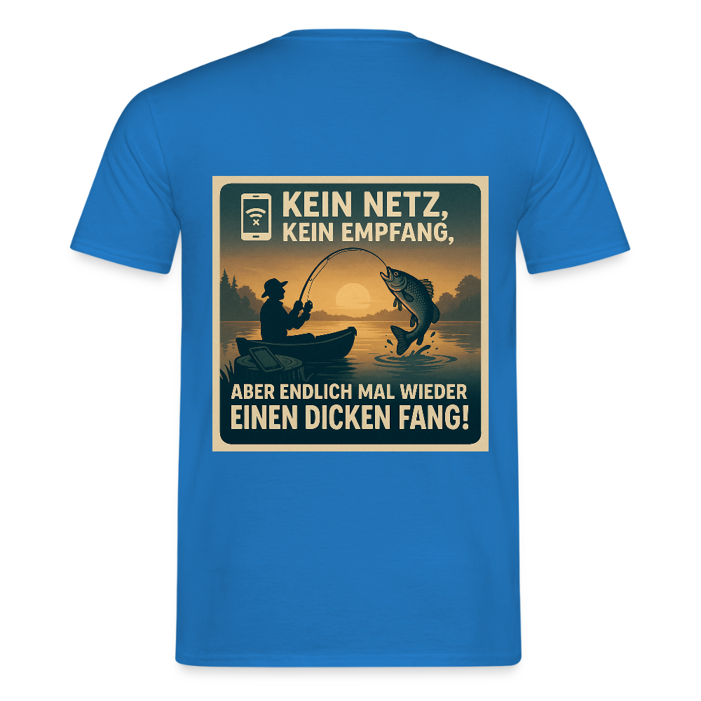 Herren T-Shirt "Dicken Fang" – Lustiges Angler-Shirt – Geschenk für Fischer & Outdoor-Fans - Royalblau