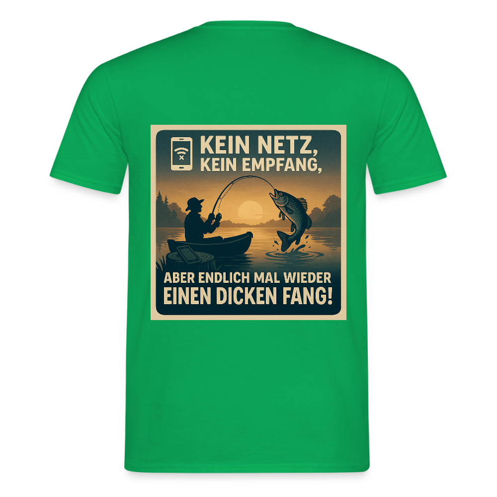 Herren T-Shirt "Dicken Fang" – Lustiges Angler-Shirt – Geschenk für Fischer & Outdoor-Fans - Kelly Green