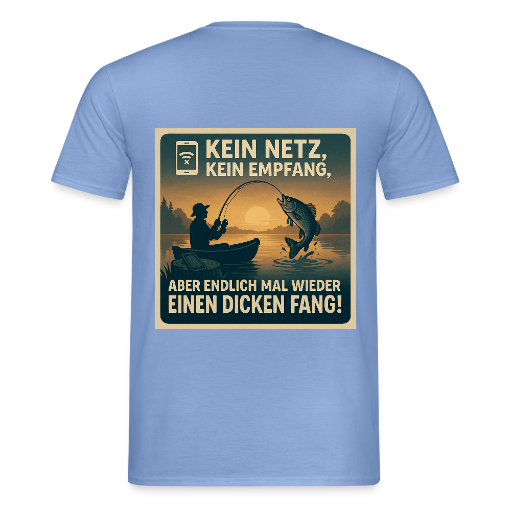 Herren T-Shirt "Dicken Fang" – Lustiges Angler-Shirt – Geschenk für Fischer & Outdoor-Fans - carolina blue