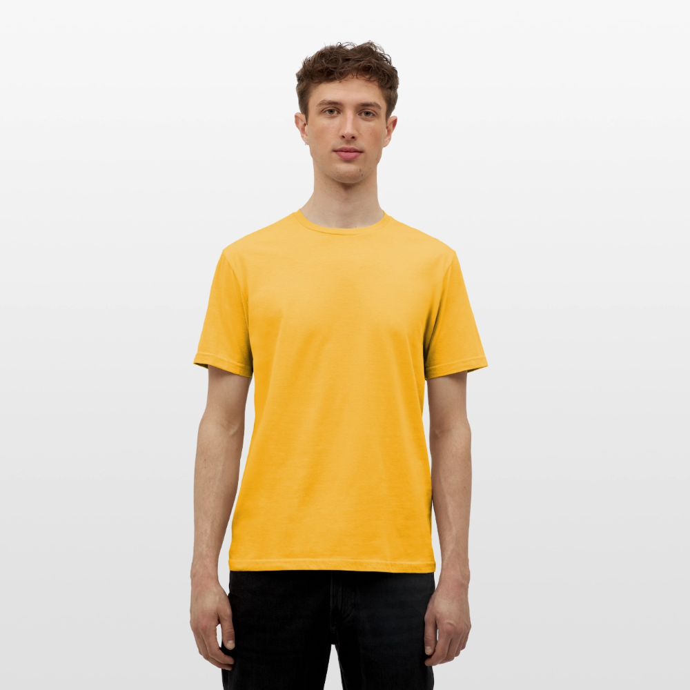 Herren T-Shirt "Dicken Fang" – Lustiges Angler-Shirt – Geschenk für Fischer & Outdoor-Fans - Gelb