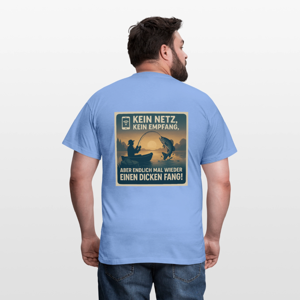 Herren T-Shirt "Dicken Fang" – Lustiges Angler-Shirt – Geschenk für Fischer & Outdoor-Fans - carolina blue
