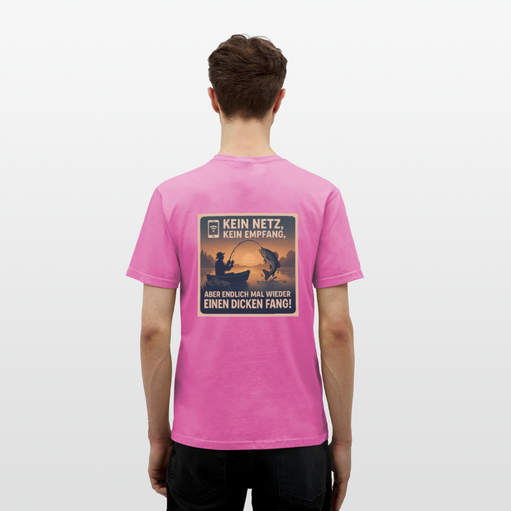 Herren T-Shirt "Dicken Fang" – Lustiges Angler-Shirt – Geschenk für Fischer & Outdoor-Fans - Pink