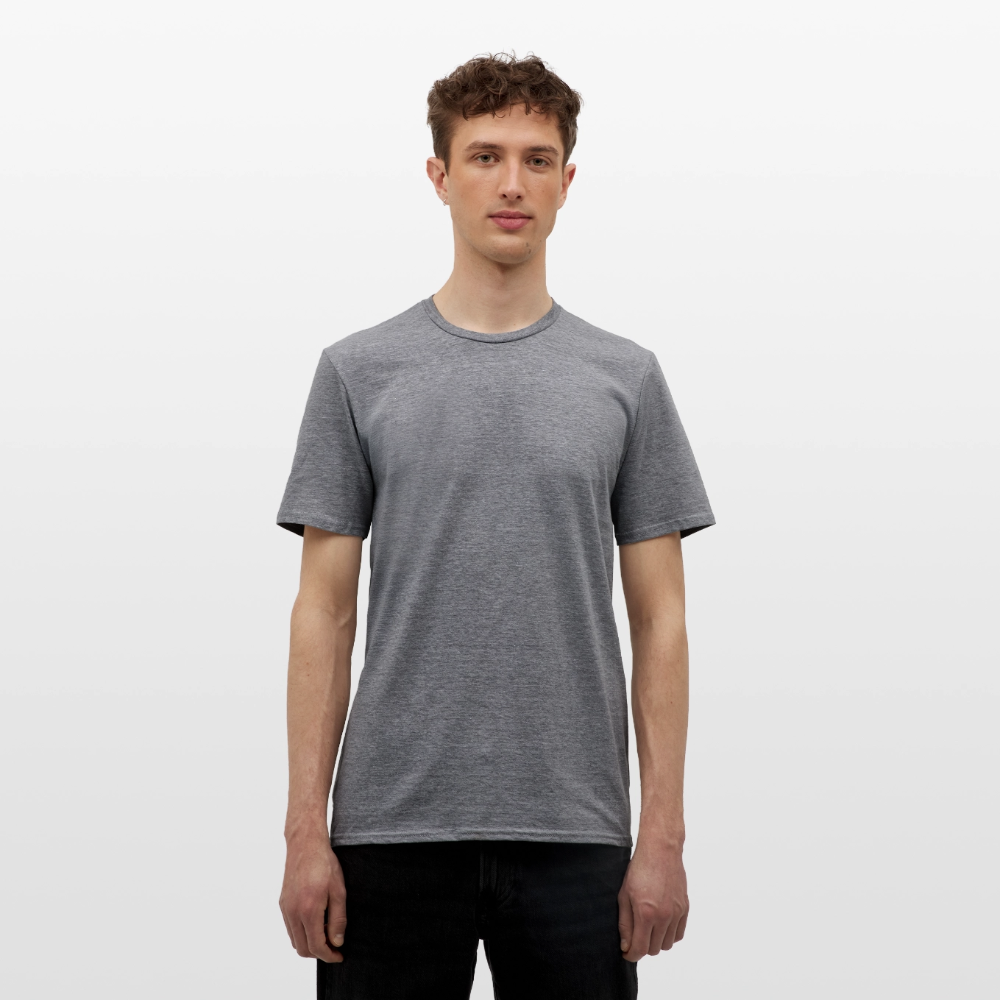 Herren T-Shirt "Dicken Fang" – Lustiges Angler-Shirt – Geschenk für Fischer & Outdoor-Fans - Graphit meliert
