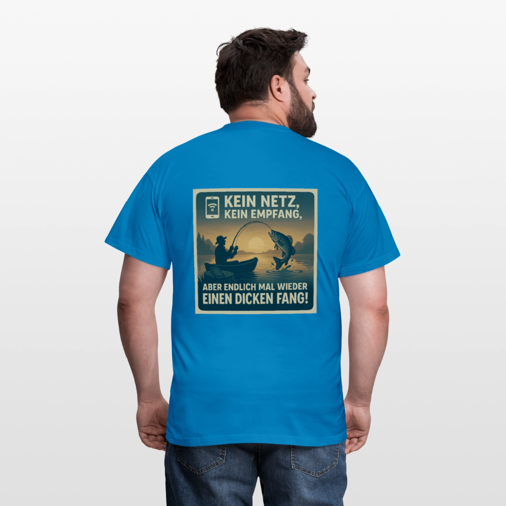 Herren T-Shirt "Dicken Fang" – Lustiges Angler-Shirt – Geschenk für Fischer & Outdoor-Fans - Royalblau