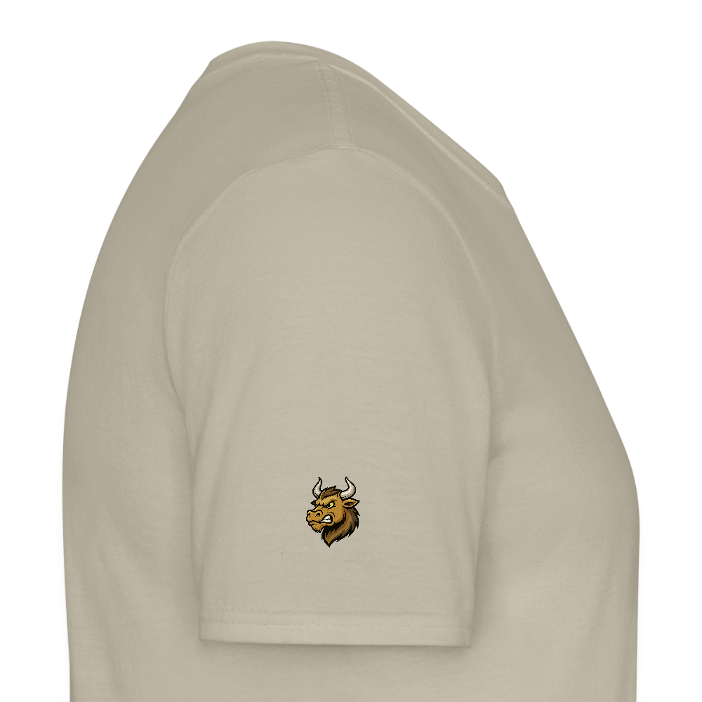 Herren T-Shirt "Dicken Fang" – Lustiges Angler-Shirt – Geschenk für Fischer & Outdoor-Fans - Sandbeige