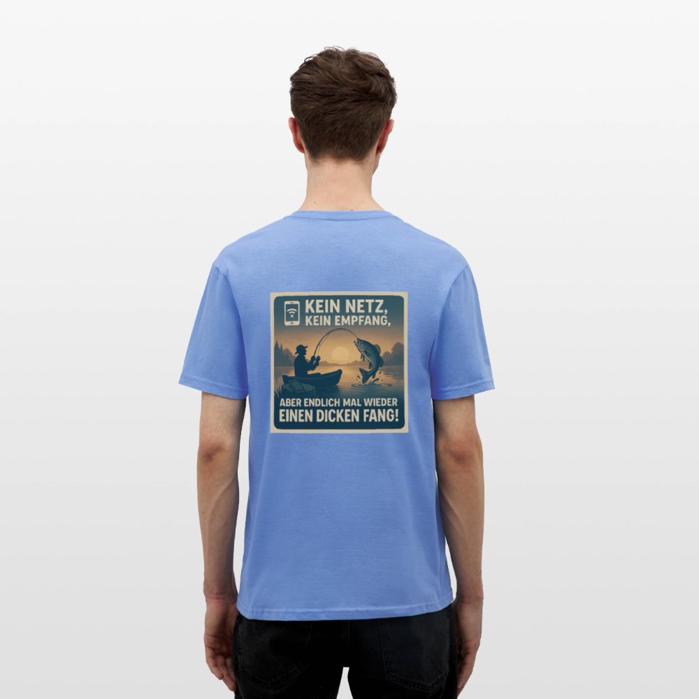 Herren T-Shirt "Dicken Fang" – Lustiges Angler-Shirt – Geschenk für Fischer & Outdoor-Fans - carolina blue