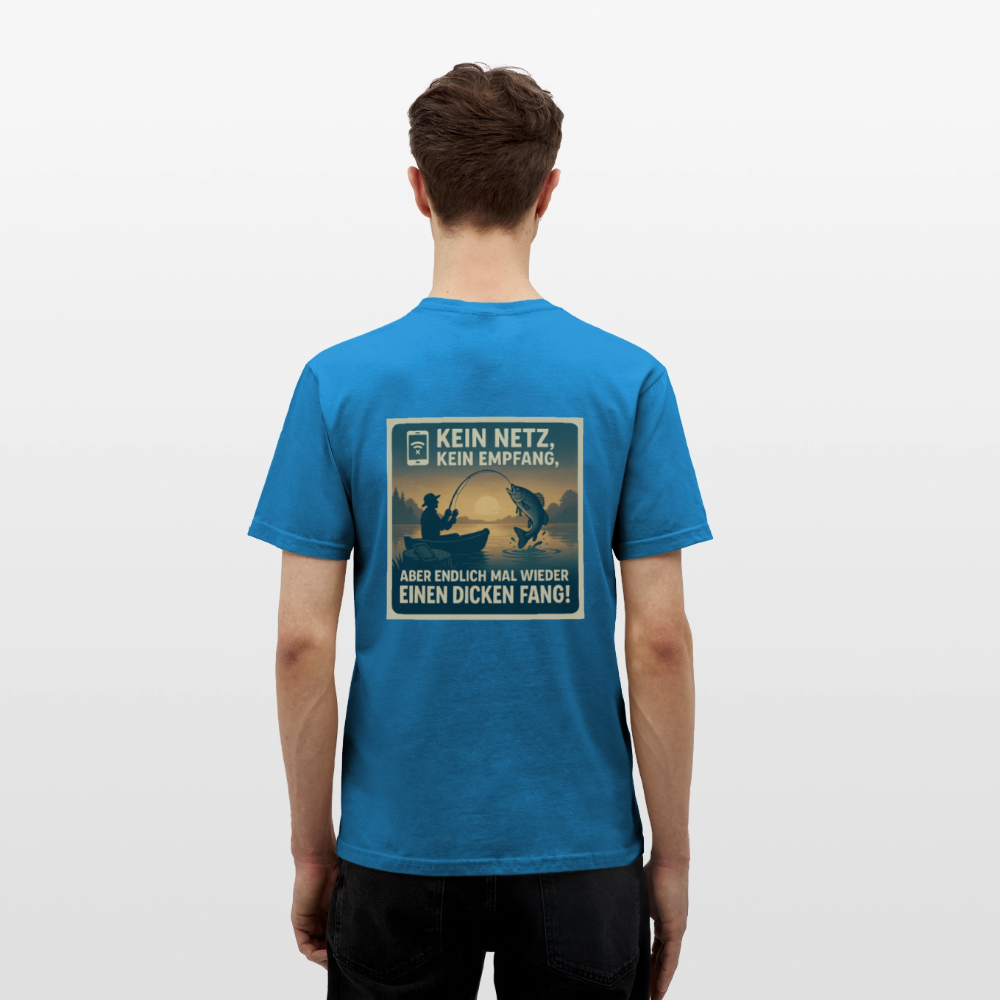 Herren T-Shirt "Dicken Fang" – Lustiges Angler-Shirt – Geschenk für Fischer & Outdoor-Fans - Royalblau