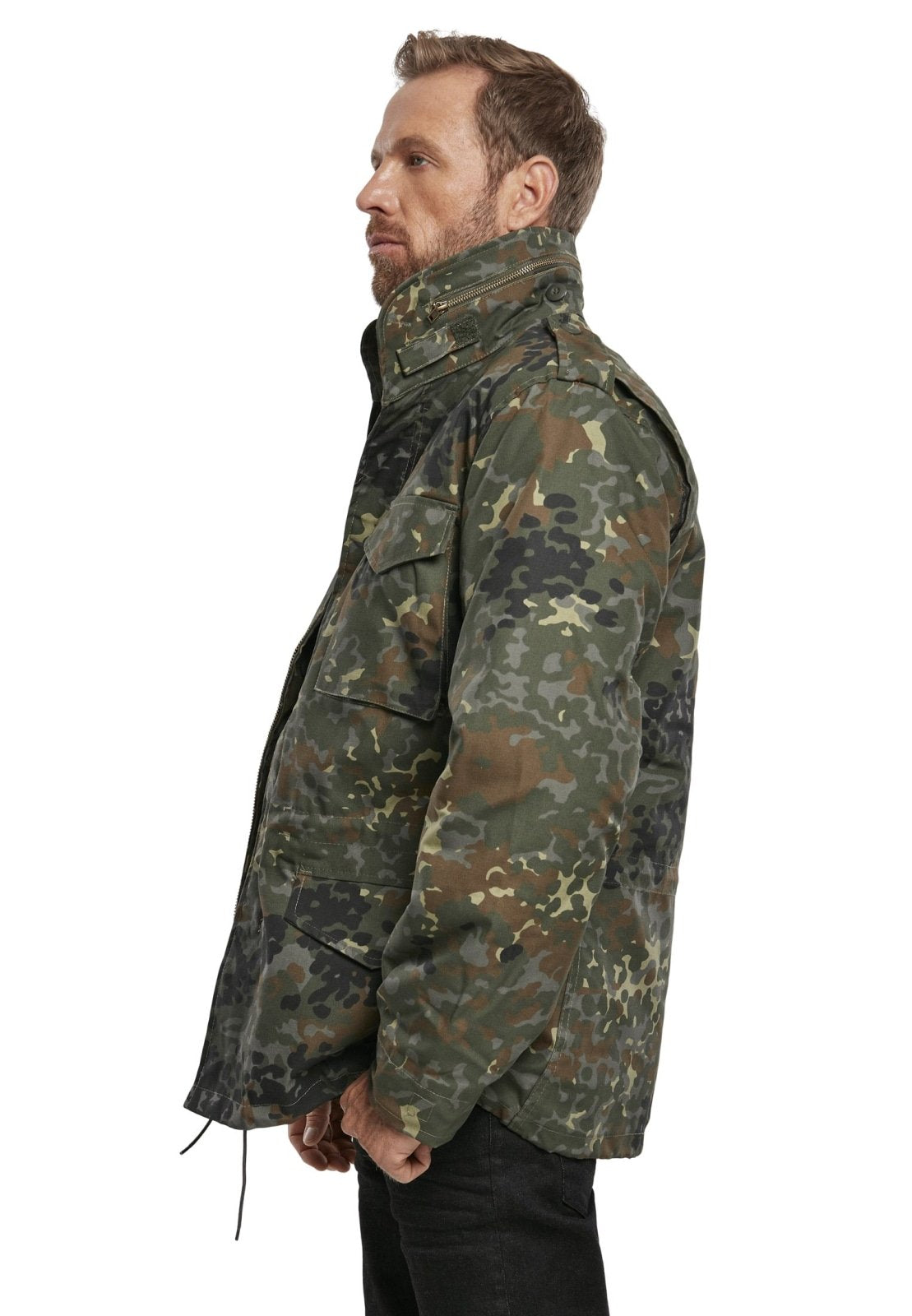 Brandit M65 Field Jacket Herren – Klassische Feldjacke mit herausnehmbarer Innenjacke & Kapuze im Kragen