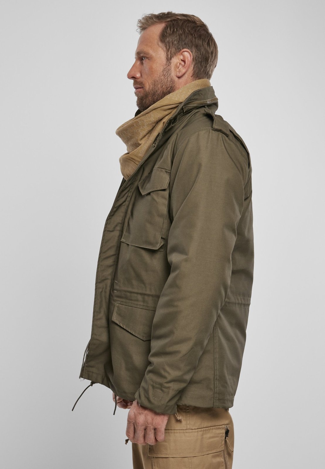 Brandit M65 Field Jacket Herren – Klassische Feldjacke mit herausnehmbarer Innenjacke & Kapuze im Kragen