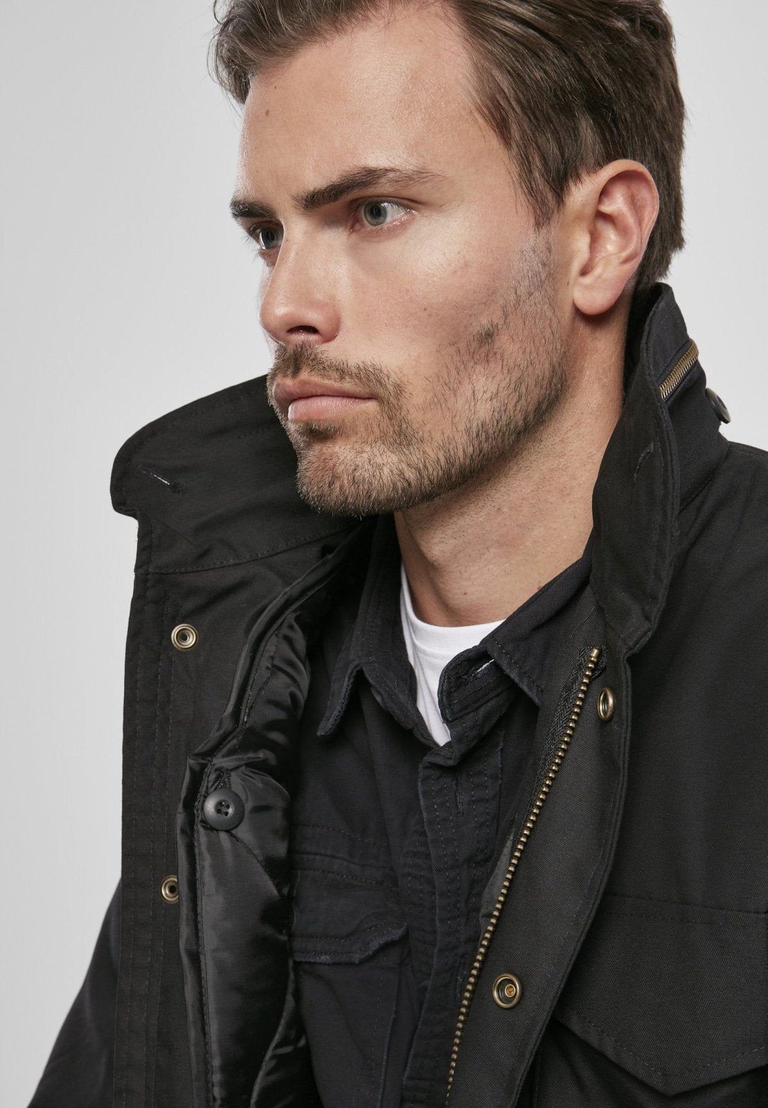 Brandit M65 Field Jacket Herren – Klassische Feldjacke mit herausnehmbarer Innenjacke & Kapuze im Kragen