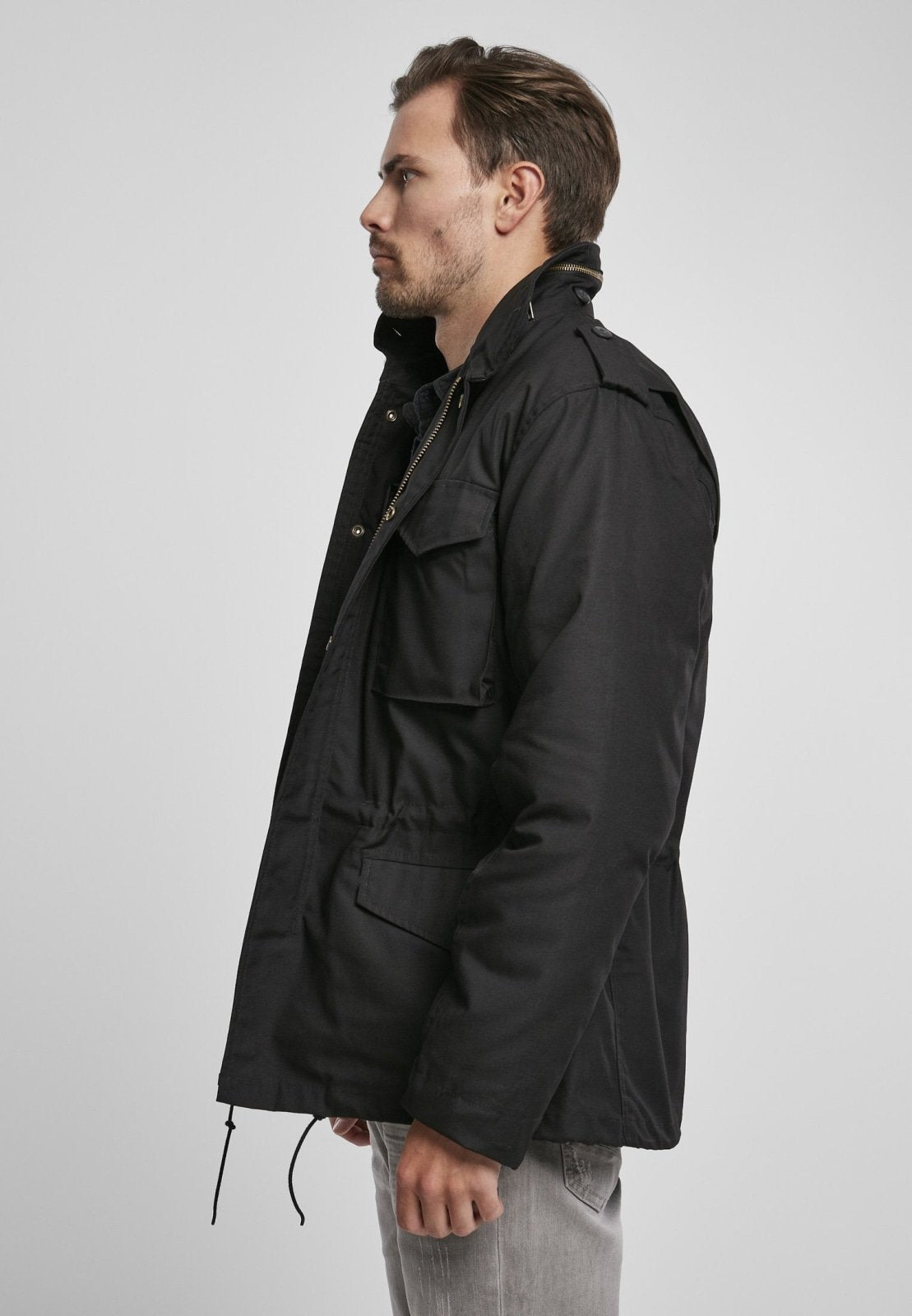 Brandit M65 Field Jacket Herren – Klassische Feldjacke mit herausnehmbarer Innenjacke & Kapuze im Kragen