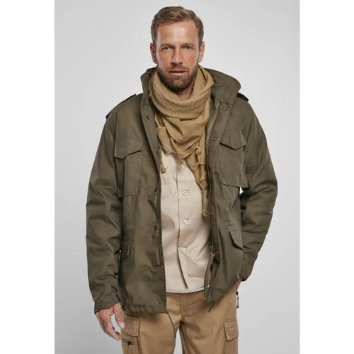 Brandit M65 Field Jacket Herren – Klassische Feldjacke mit herausnehmbarer Innenjacke & Kapuze im Kragen