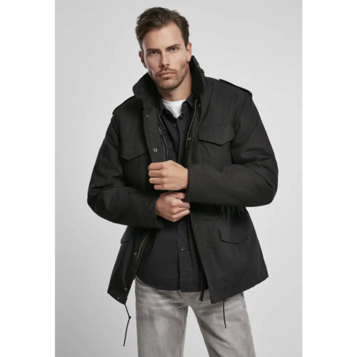 Brandit M65 Field Jacket Herren – Klassische Feldjacke mit herausnehmbarer Innenjacke & Kapuze im Kragen
