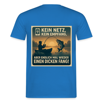 Herren T-Shirt "Dicken Fang" – Lustiges Angler-Shirt – Geschenk für Fischer & Outdoor-Fans - Royalblau