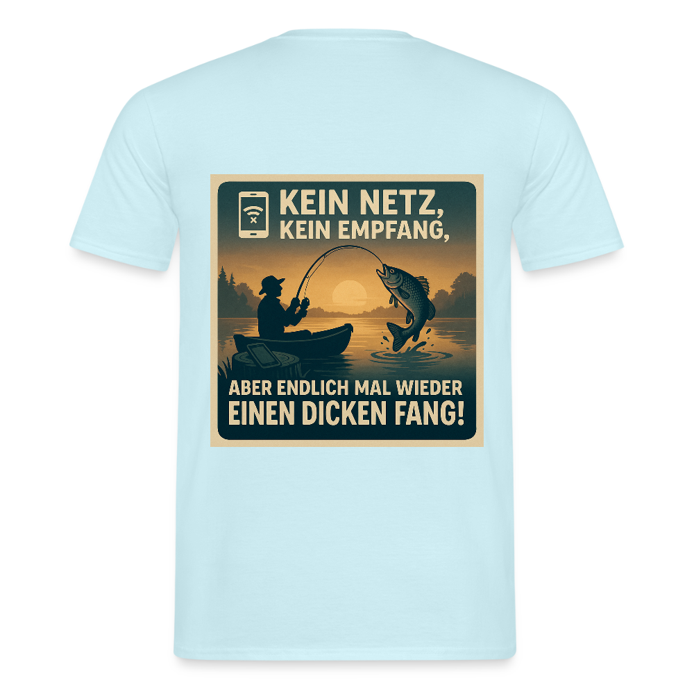 Herren T-Shirt "Dicken Fang" – Lustiges Angler-Shirt – Geschenk für Fischer & Outdoor-Fans - Sky