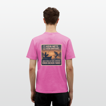 Herren T-Shirt "Dicken Fang" – Lustiges Angler-Shirt – Geschenk für Fischer & Outdoor-Fans - Pink