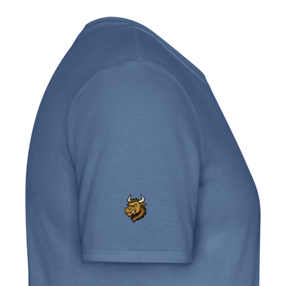 Herren T-Shirt "Dicken Fang" – Lustiges Angler-Shirt – Geschenk für Fischer & Outdoor-Fans - Taubenblau 
