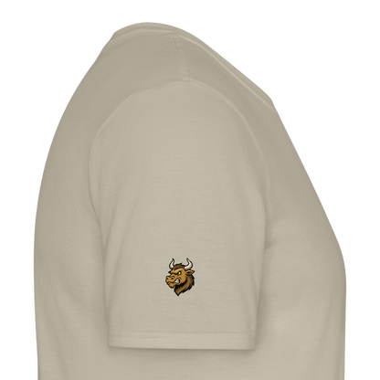 Herren T-Shirt "Dicken Fang" – Lustiges Angler-Shirt – Geschenk für Fischer & Outdoor-Fans - Sandbeige