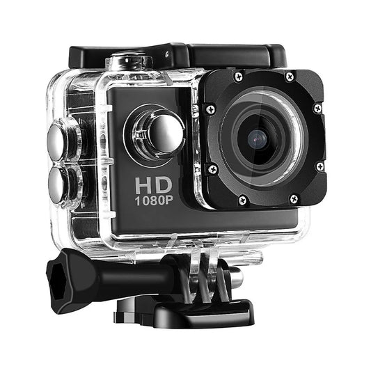 4K Ultra HD Action Kamera – Wasserdicht mit Unterwassergehäuse – 2" Display, 900 mAh Akku – Helm- & Sportkamera – SD-Slot, 3MP