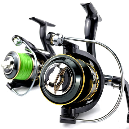 Leichte Spinnrolle 2000–7000 | 5,2:1 Übersetzung | Metall-Angelrolle für Forelle, Zander, Hecht, Bass – Süß- & Salzwasser