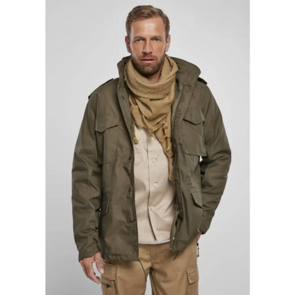 Brandit M65 Field Jacket Herren – Klassische Feldjacke mit herausnehmbarer Innenjacke & Kapuze im Kragen